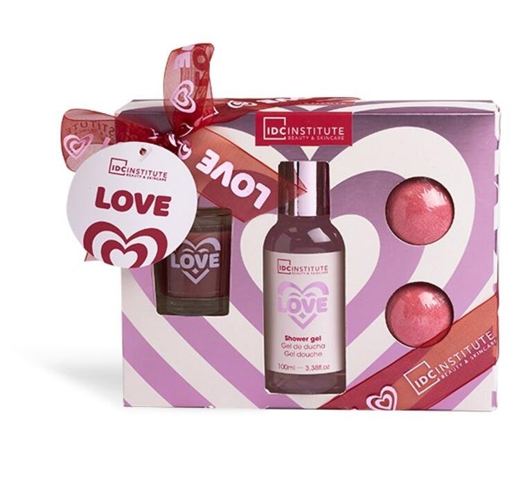 

IDC Institute, Набор для ванны со свечой, In Love Beauty, 3 предмета.
