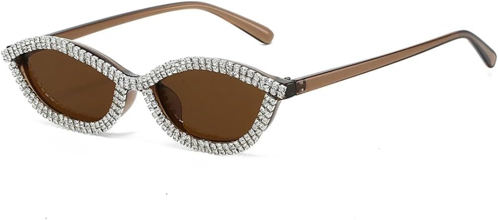 

Солнцезащитные очки с защитой от УФ-излучения UV400 | Металлические петли "кошачий глаз" | Линзы конфетных цветов для занятий спортом на открытом воздухе и вождения DSVIGF, C2 Tea Brown