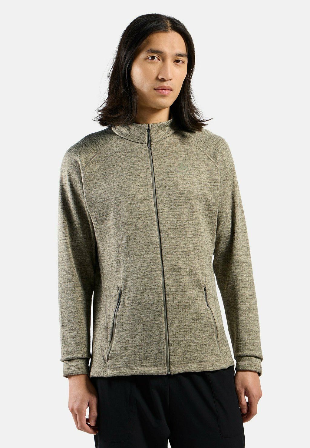 

Толстовка на молнии TENCIA - Fleece jacket ODLO, оливковый