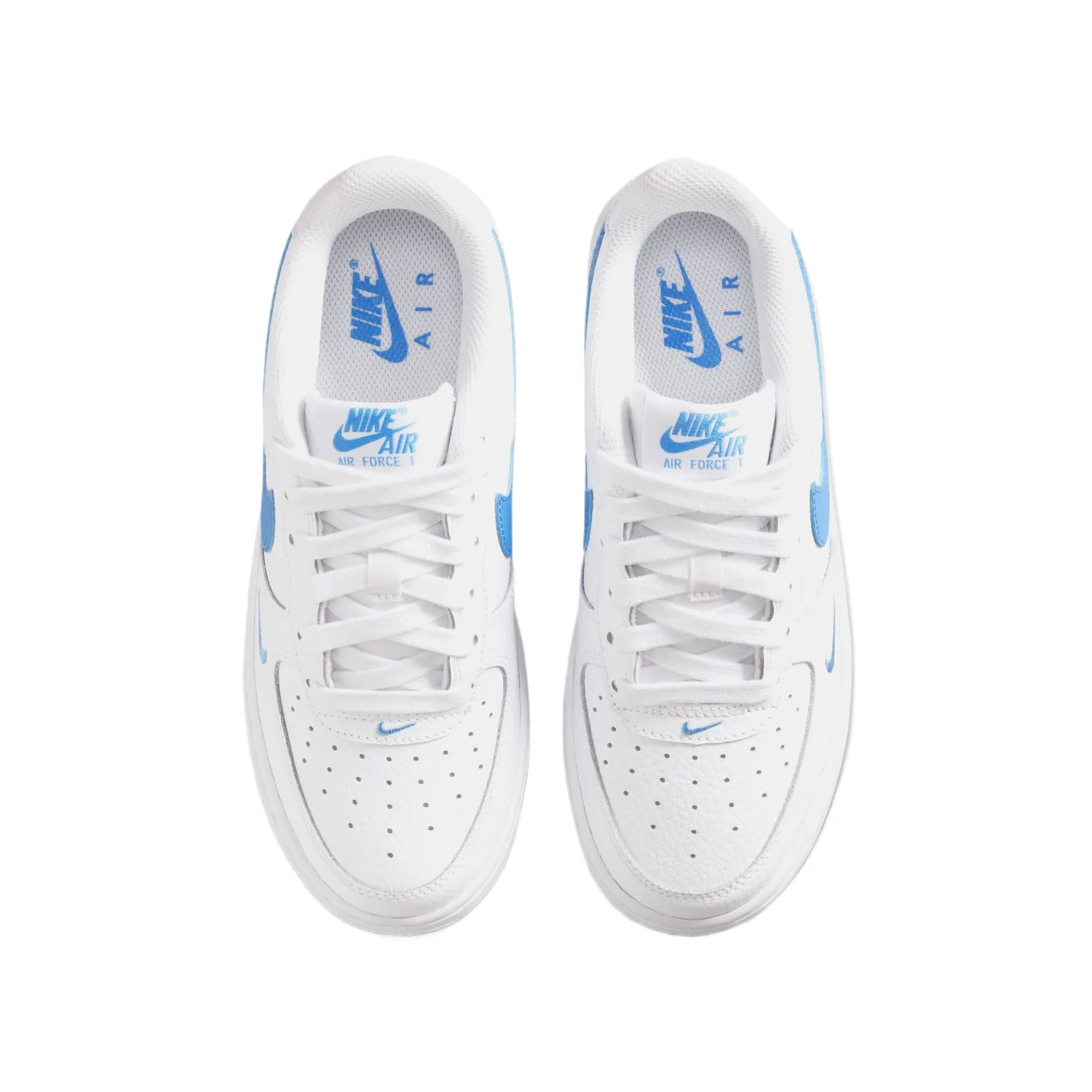 Кроссовки Air Force 1 Low top Skateboard Unisex Nike, White/University Blue — фото 4