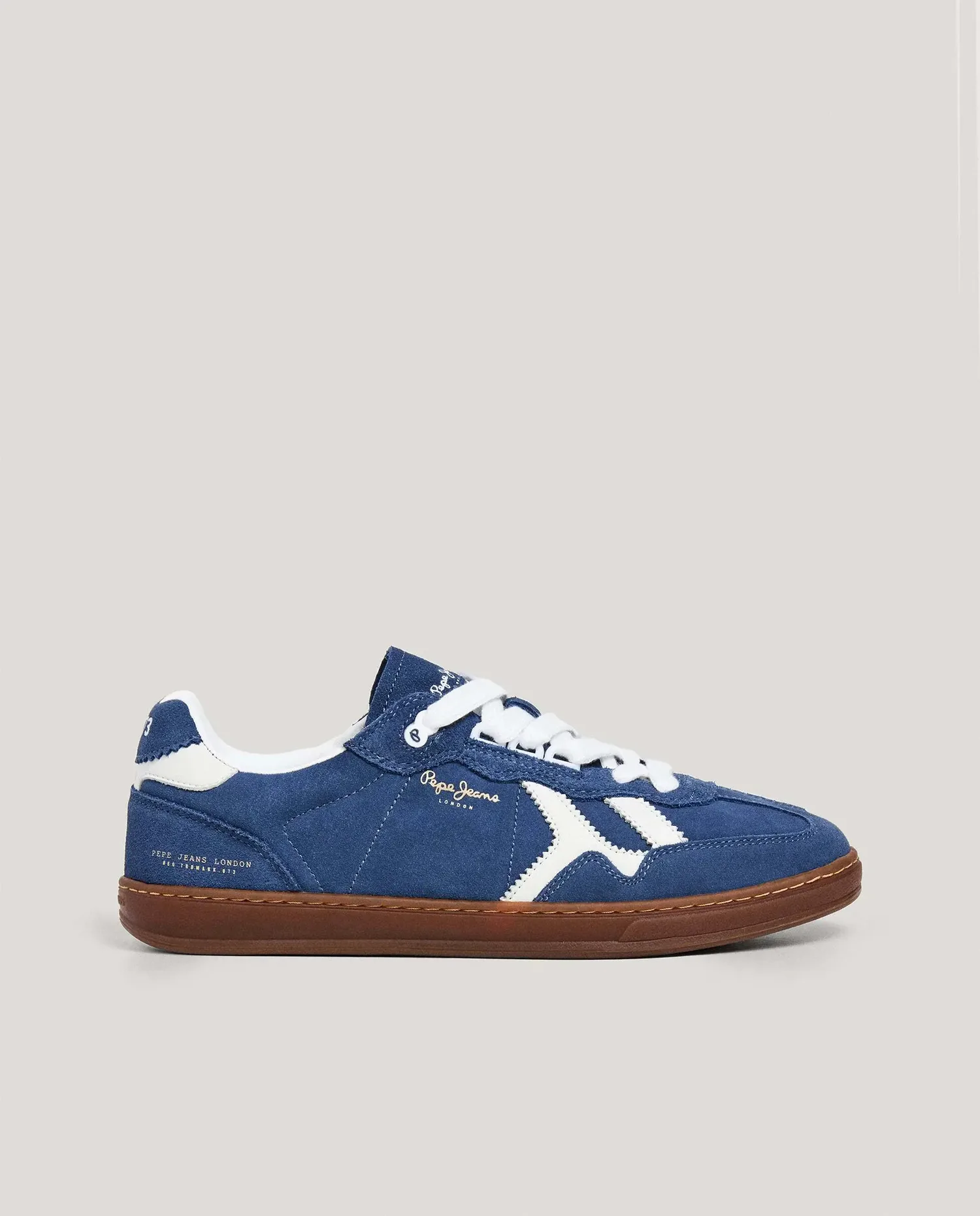 Мужские ретро-кроссовки из замши Pepe Jeans, Azul Denim