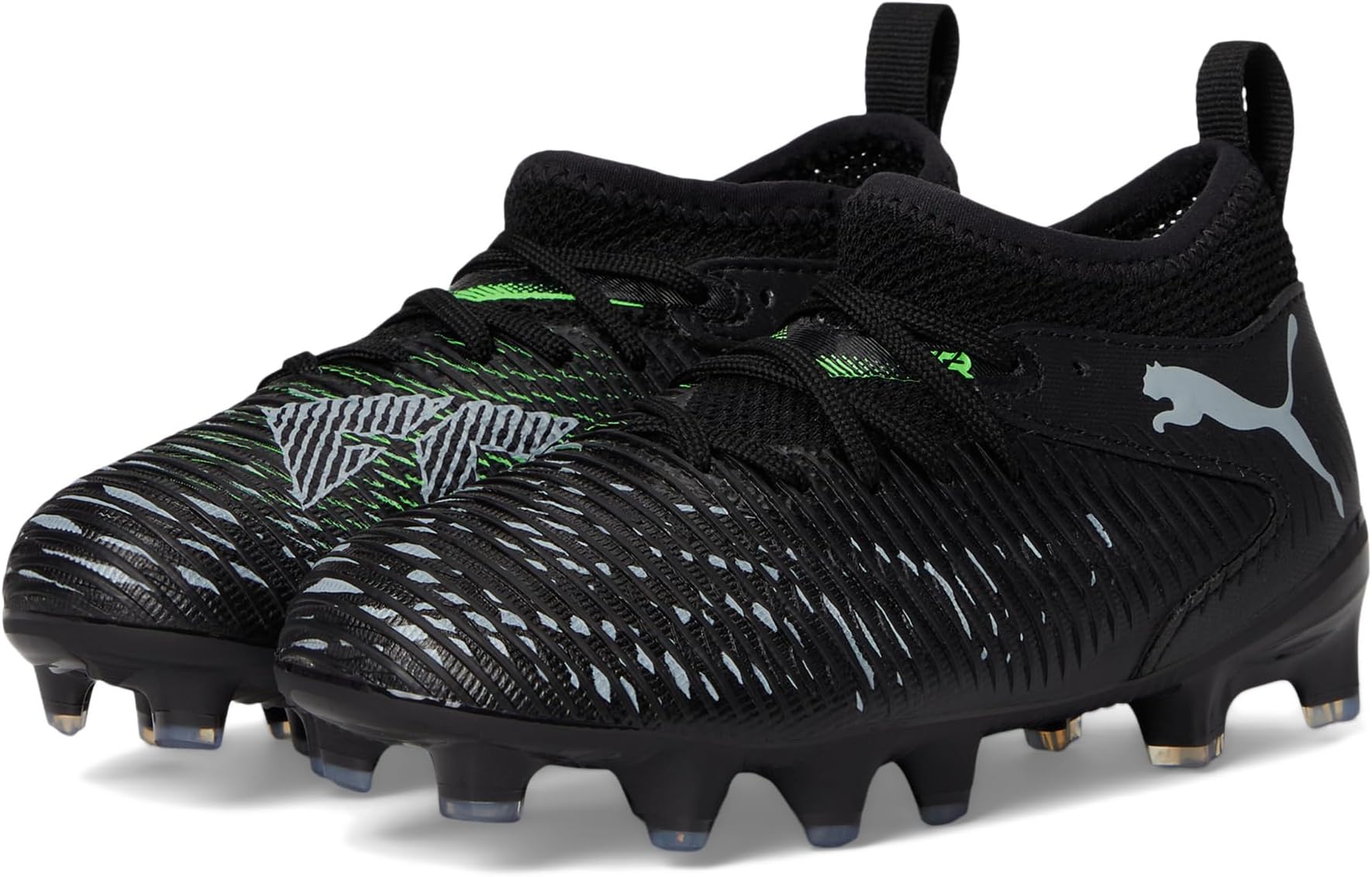

Кроссовки PUMA Kids Future 8 Match Firm Ground/Artificial Ground, PUMA Black/Cool Light Gray/Fluo Green