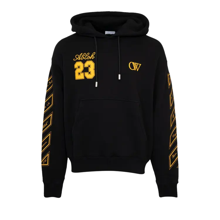 

Худи Off-White 23 Skate 'Black/Gold', черный