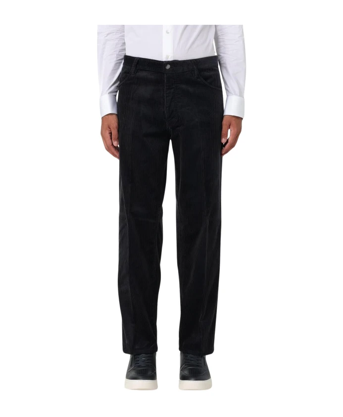 

Классические вельветовые брюки Emporio Armani, синий