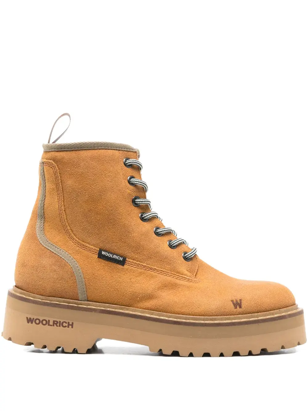 Ботинки на платформе со шнуровкой WOOLRICH, коричневый