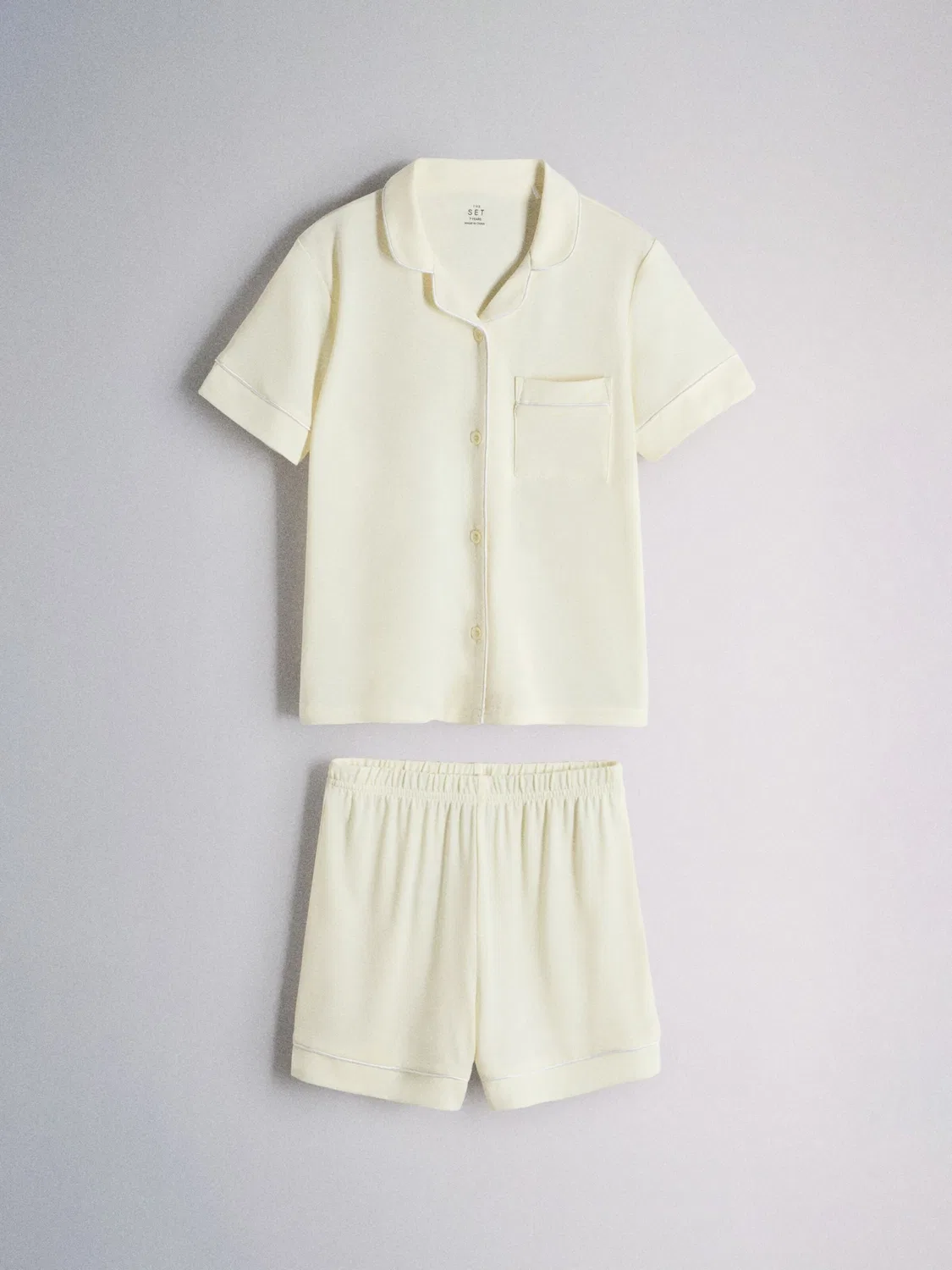 Пижама The Set, Dusty Blue/Pastel Yellow — фото 3