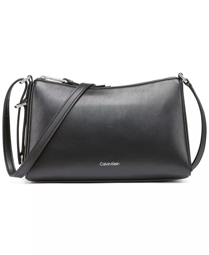 

Сумка кросс-боди Mandy Top с молнией Calvin Klein, черный