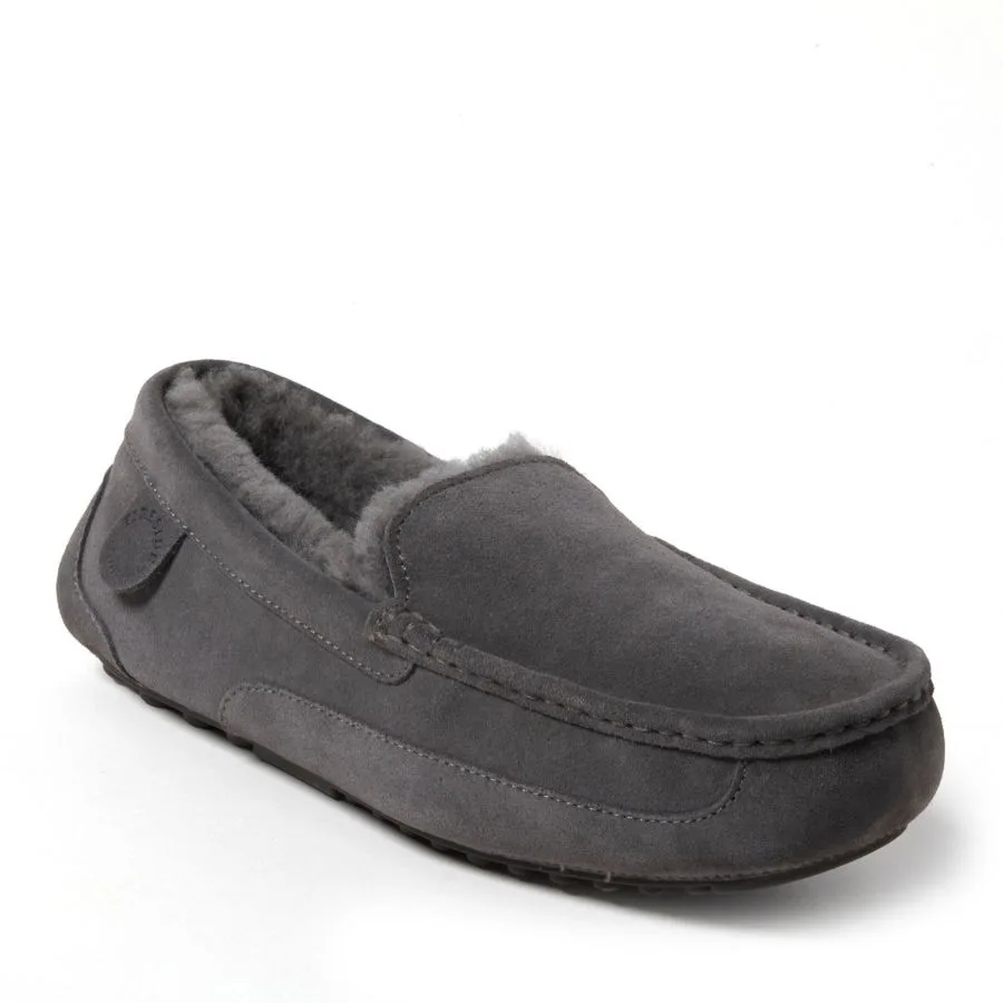 Dearfoams Мужские мокасины Fireside By Melbourne из натуральной овчины