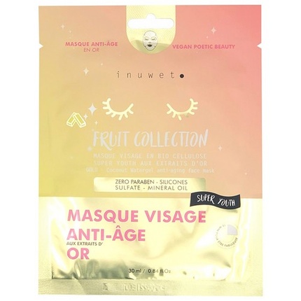 

Антивозрастная маска для лица Inuwet Fruit Collection Gold 30 мл - укрепляющая Markenlos