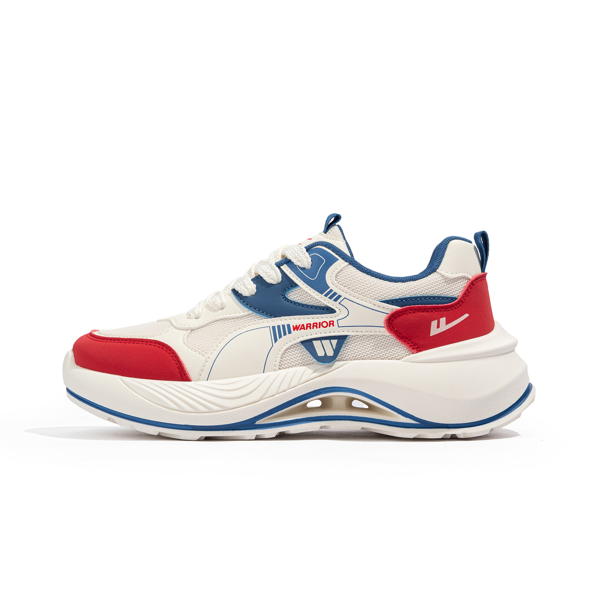

WARRIOR Низкие повседневные кроссовки для бега, бежевые, красные, синие