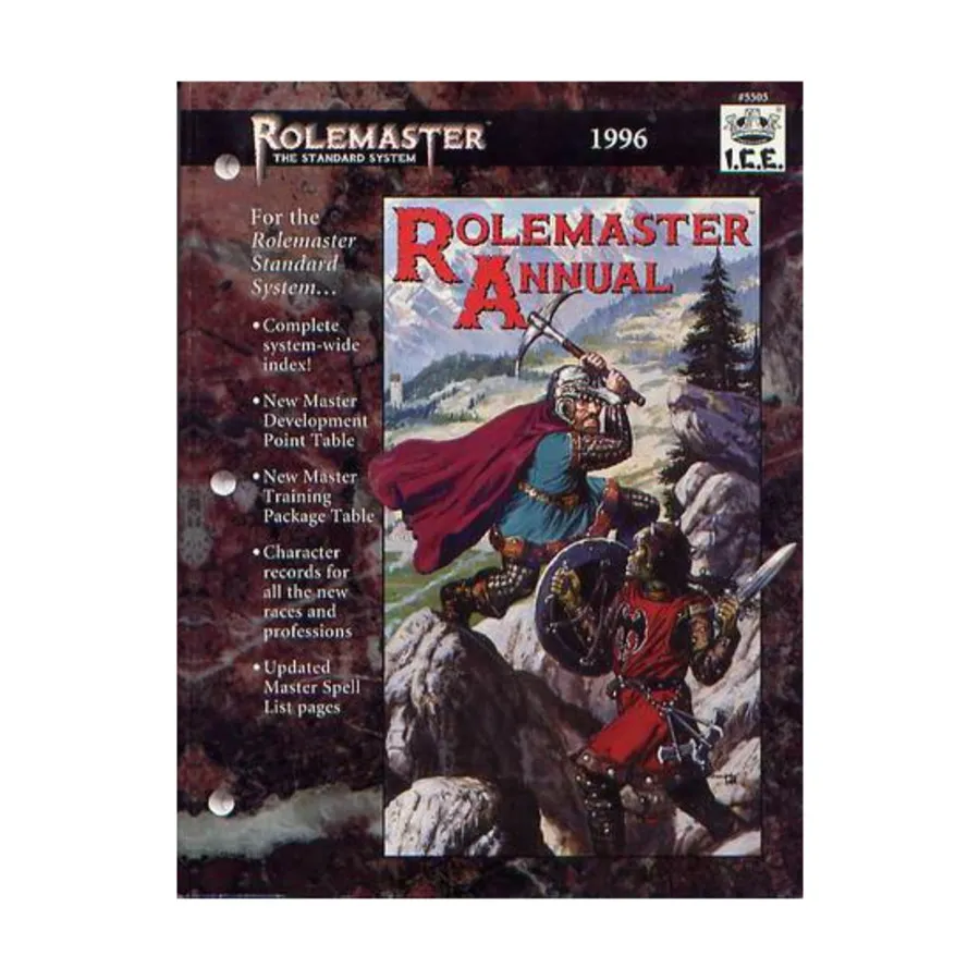 

Annual 1996, Rolemaster Standard System (3rd Edition), мягкая обложка