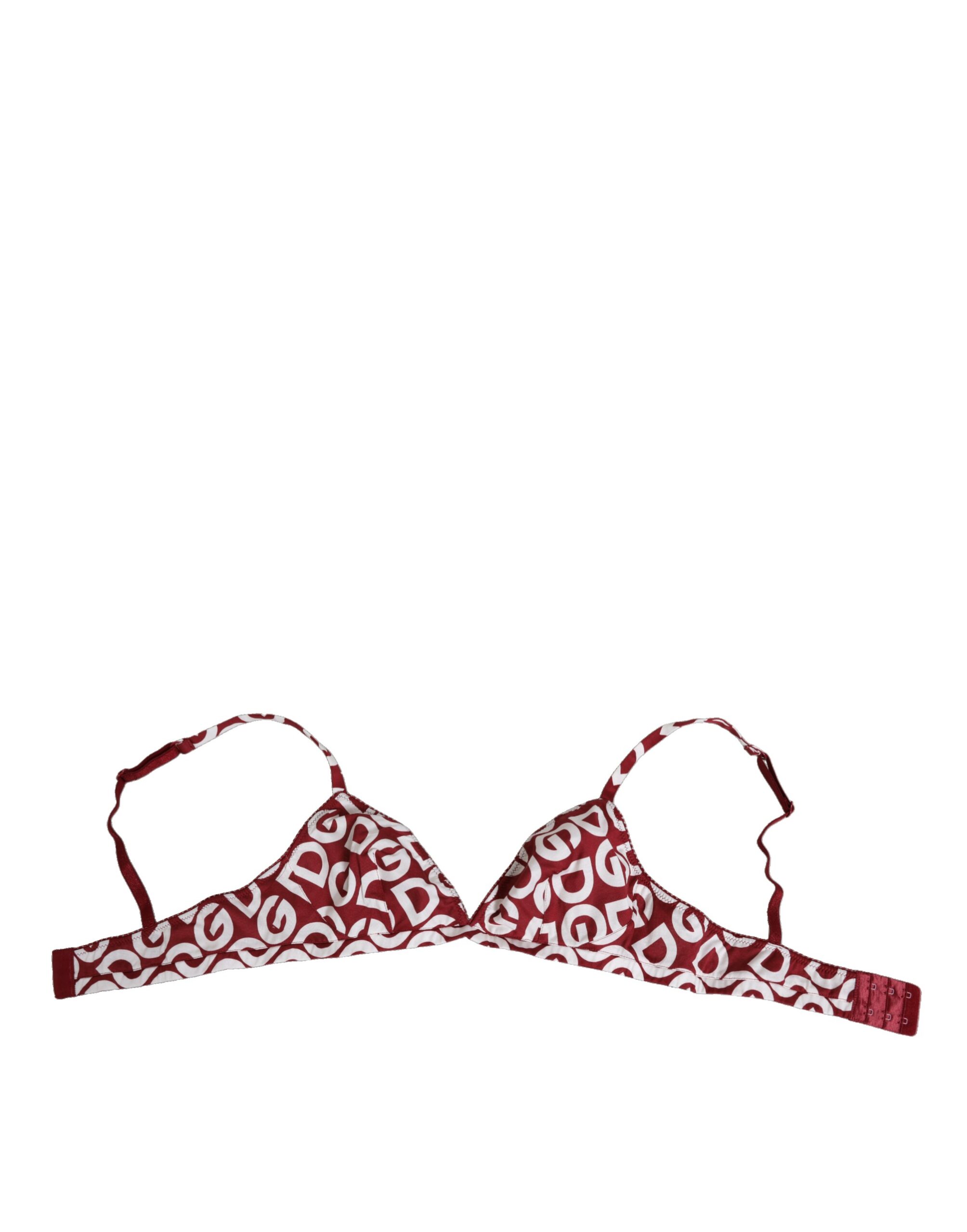 

Красно-белый бюстгальтер с логотипом Mania Soft Cup Bra Dolce & Gabbana, белый/красный