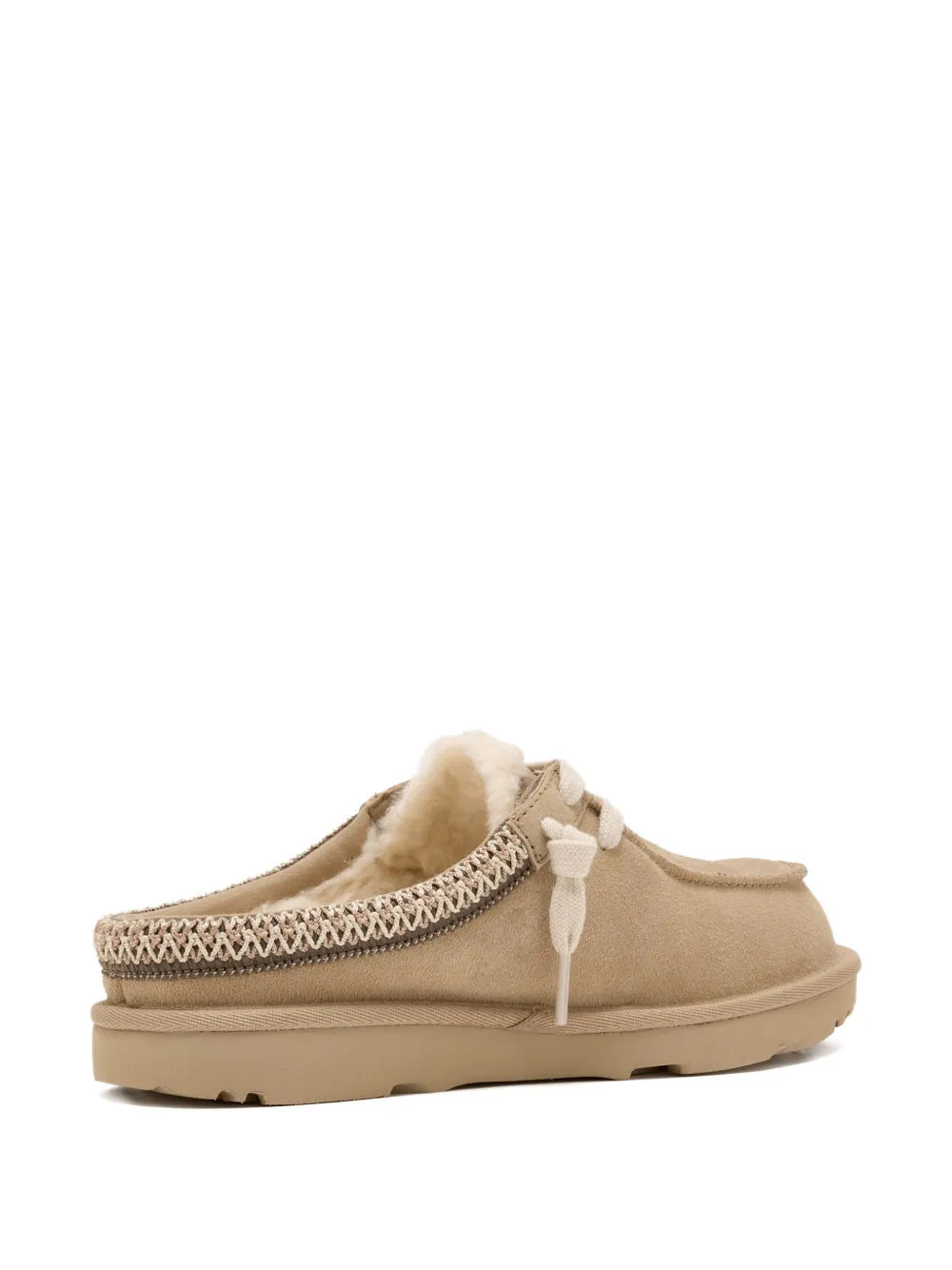 Тапочки с кружевной отделкой Ugg Kids, бежевый — фото 2