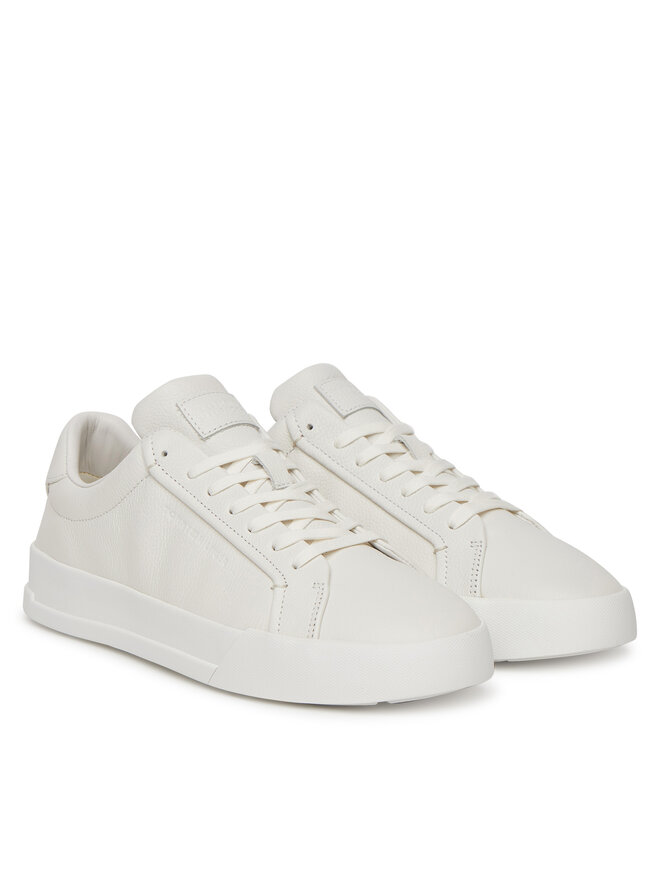 Кроссовки Court Best Tumbled Lth FM0FM05324 Tommy Hilfiger, экрю — фото 2