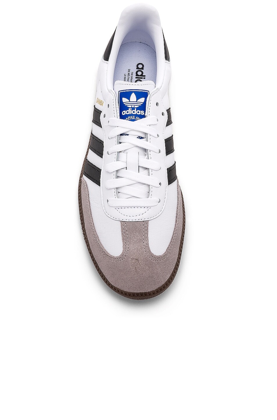 Кроссовки Adidas Originals Samba, цвет White, Black, & Clear Granite — фото 4