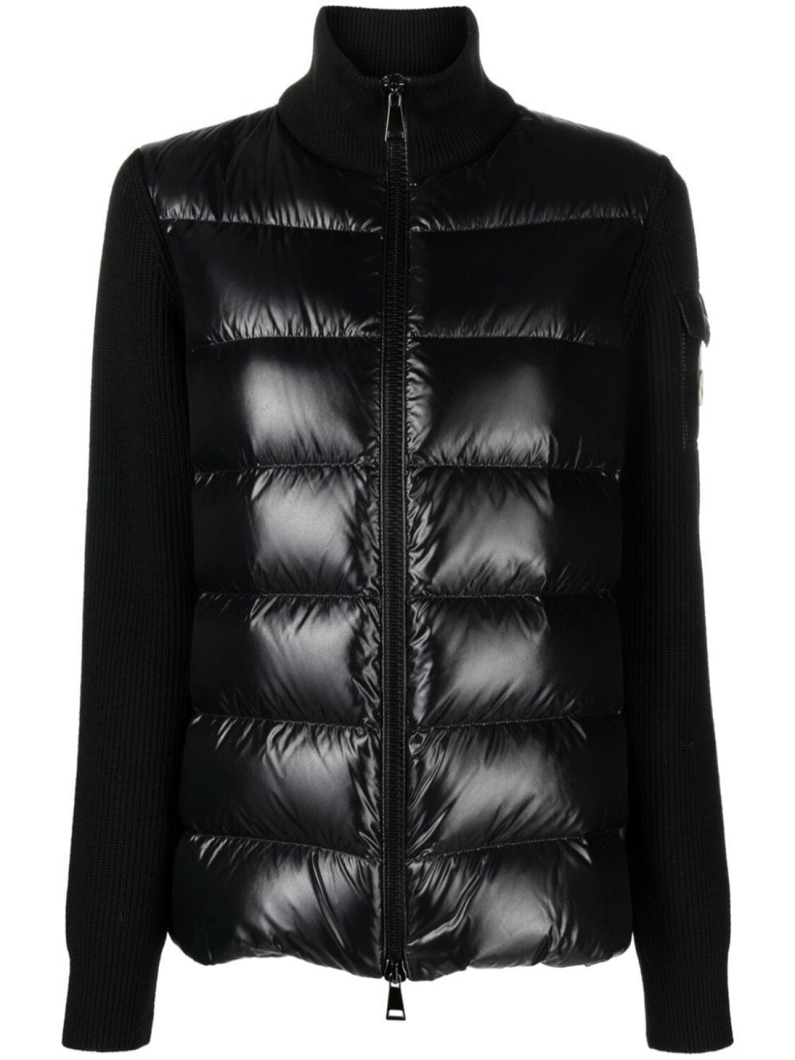 

Пуховик со вставками Moncler, черный