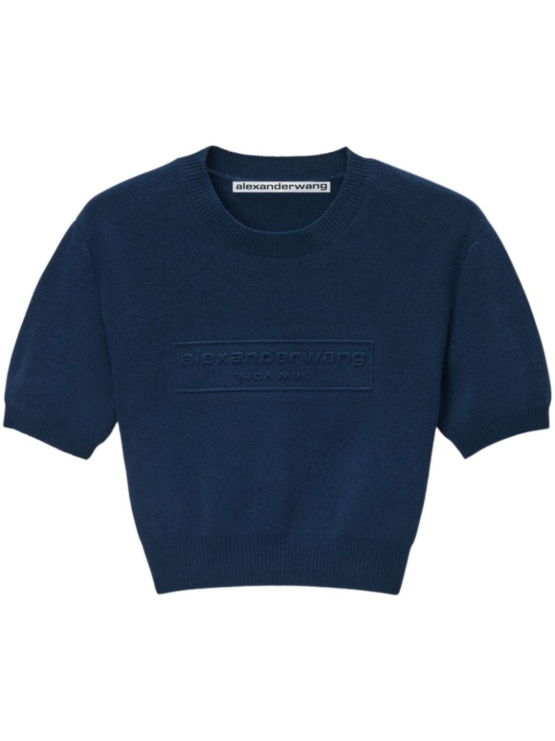 

Футболка с тисненым логотипом Alexander Wang, синий