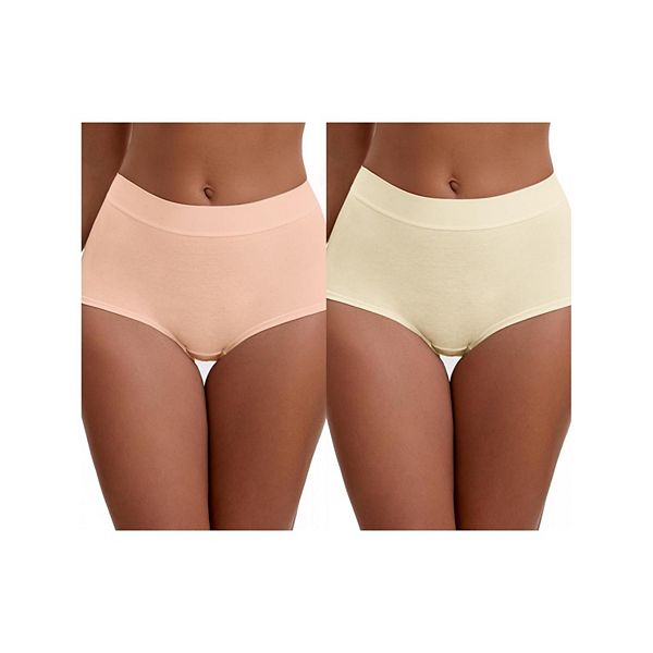 

2 пачки женских шорт с высокой талией, утягивающим эффектом и эластичным поясом Inspire Chic, Beige Pink