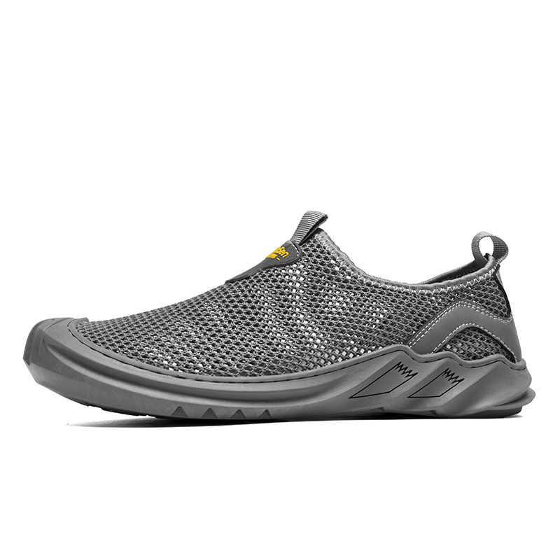

Износостойкие, дышащие, легкие, низкие повседневные мужские туфли Mulinsen, Gray