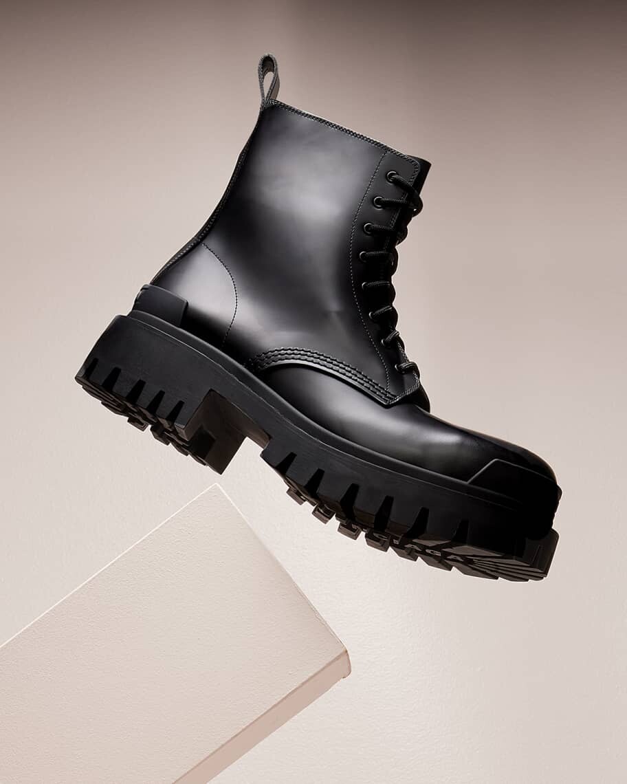Армейские ботинки Strike из телячьей кожи с выступами на подошве Balenciaga — фото 2
