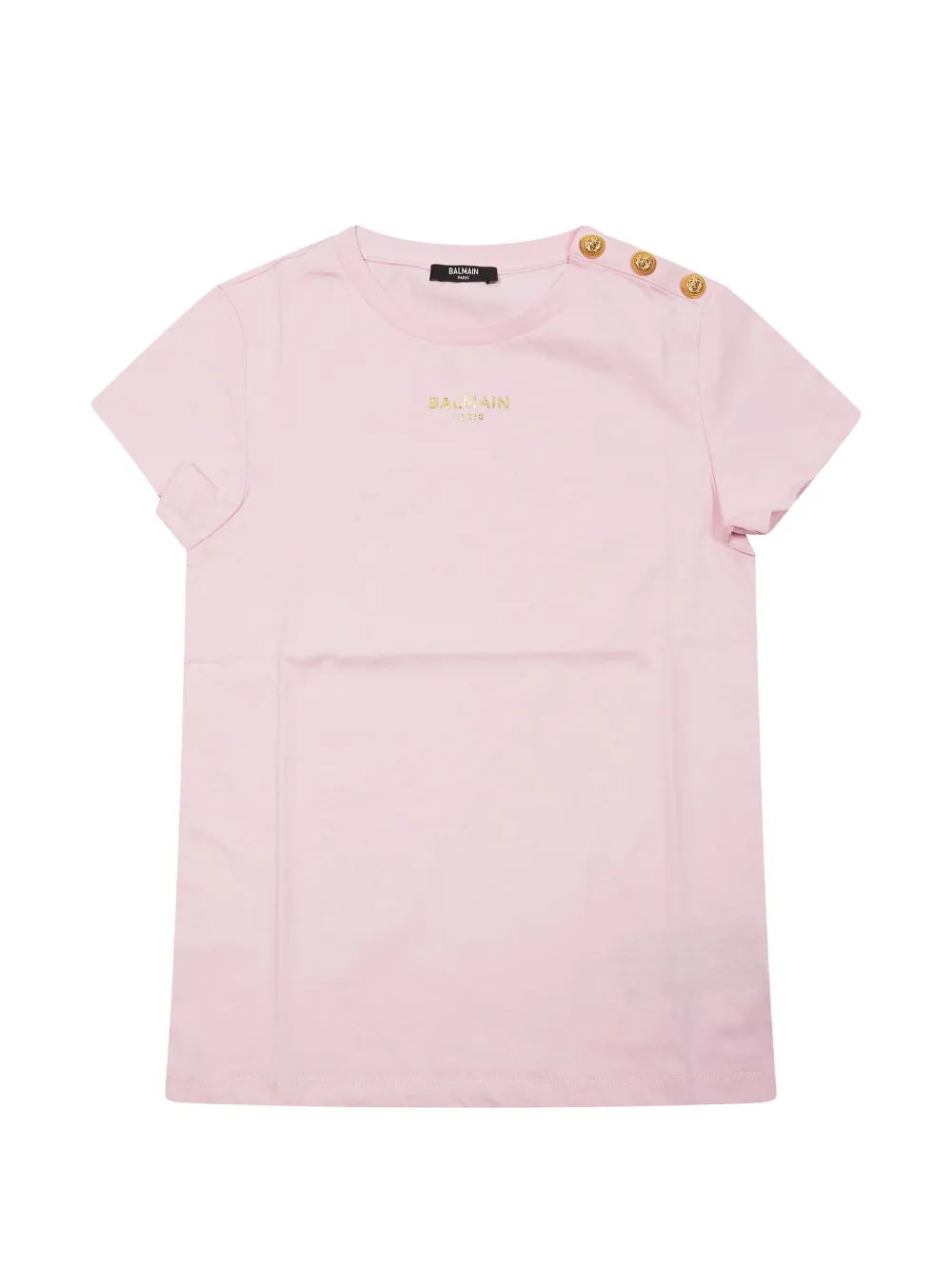 

Футболка с пуговицами Balmain Kids, розовый