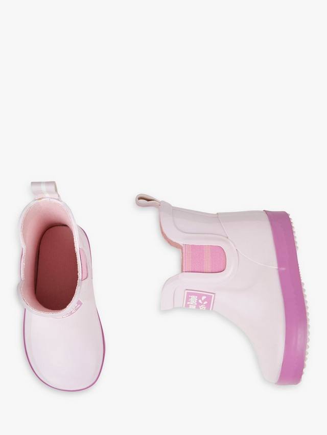 Детские короткие резиновые сапоги Wellies JoJo Maman Bébé, Pink — фото 3