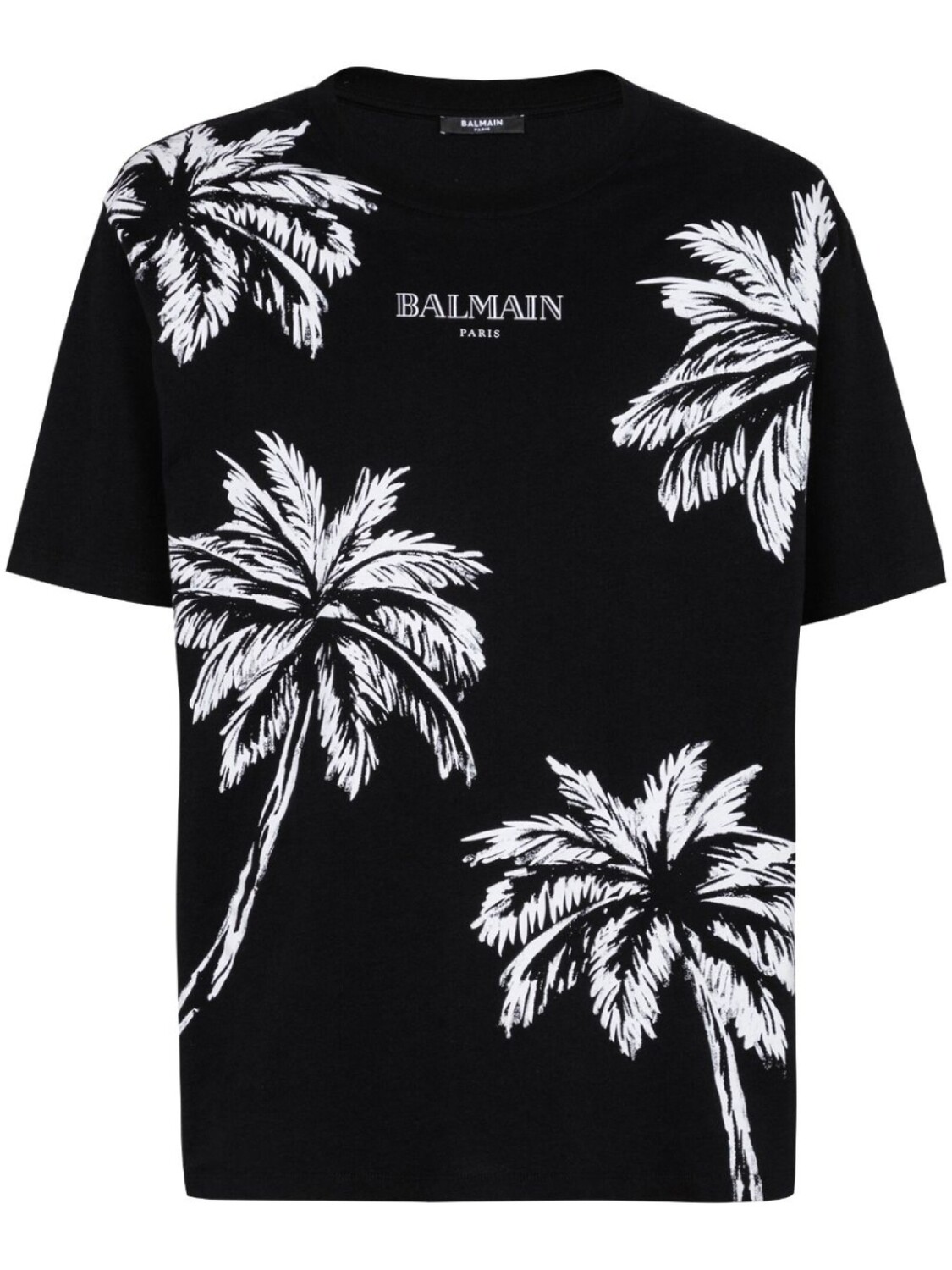 

Футболка с принтом Balmain, черный