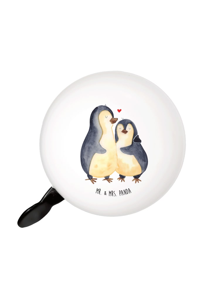 

Mr. & Mrs. Panda Велосипедный звонок, пингвин обнимает, не говоря ни слова, в белом