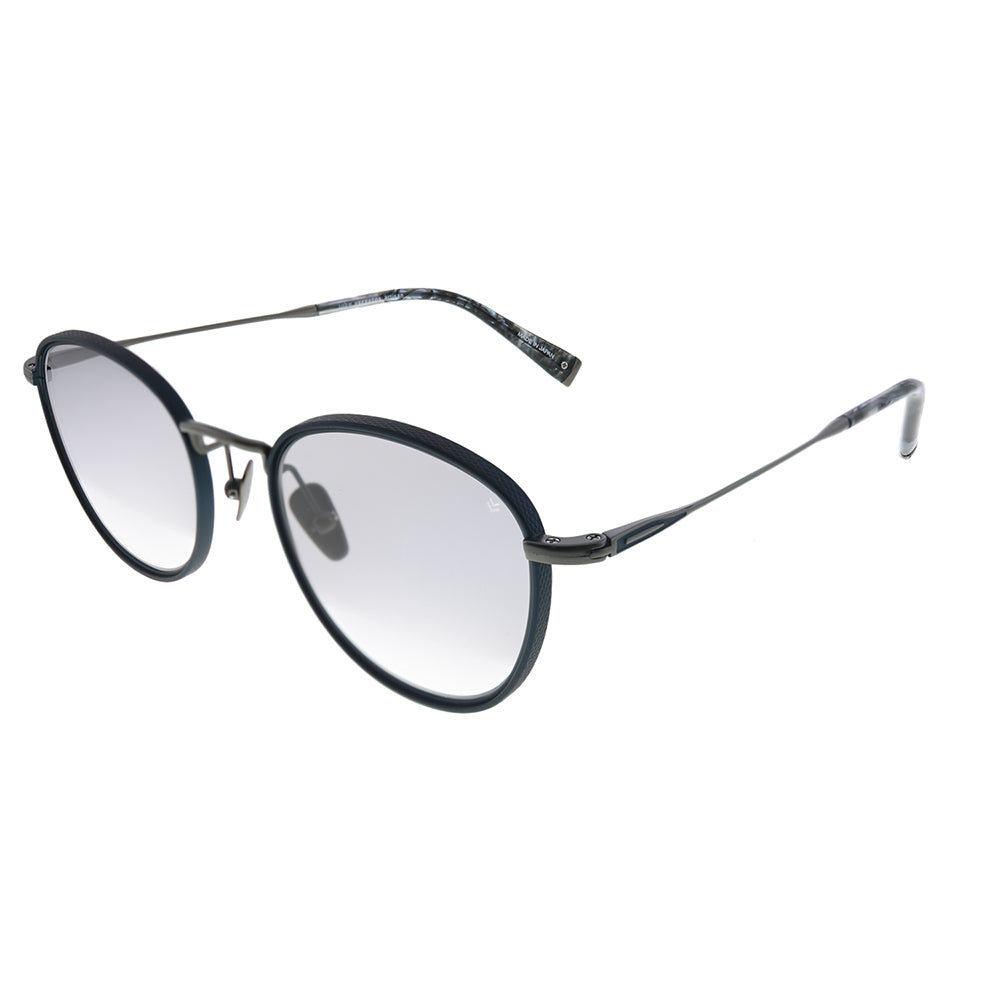 

John Varvatos Troubadour JV V531 NGU Круглые солнцезащитные очки унисекс, темно-синий