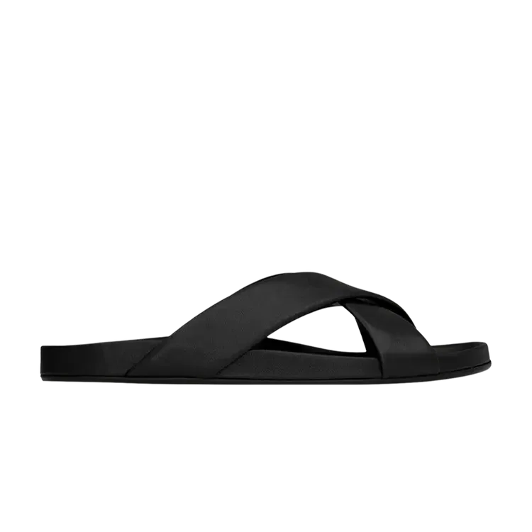 Шлепанцы Saint Laurent Nichols Slide, черный
