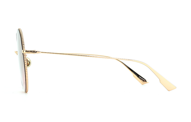 DIOR Мужские круглые солнцезащитные очки из сплава, Gold — фото 4