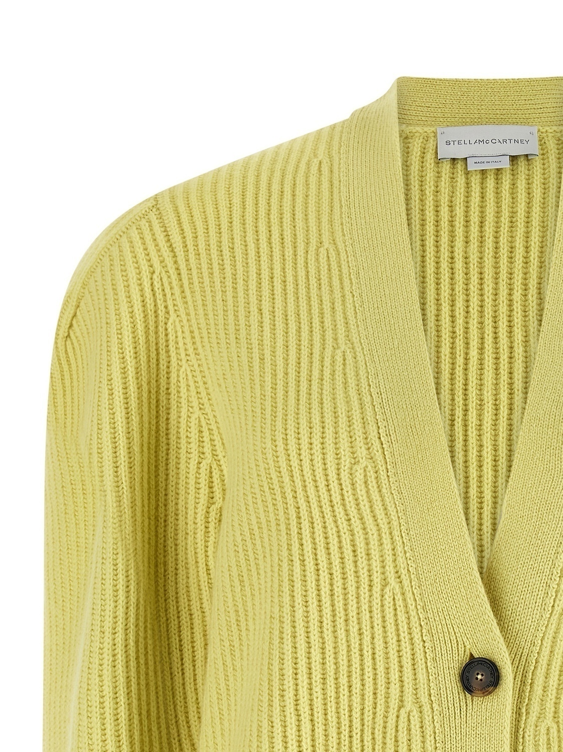 Кардиган из толстой вязки STELLA MCCARTNEY, желтый — фото 3