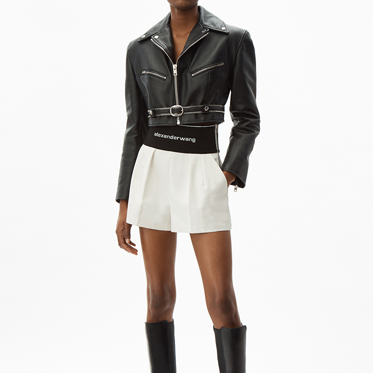 Шорты сафари с логотипом на поясе Alexander Wang, натуральный — фото 4