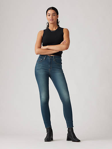 

721 Узкие женские джинсы с высокой посадкой Levi's, цвет Double Dip - Dark Wash