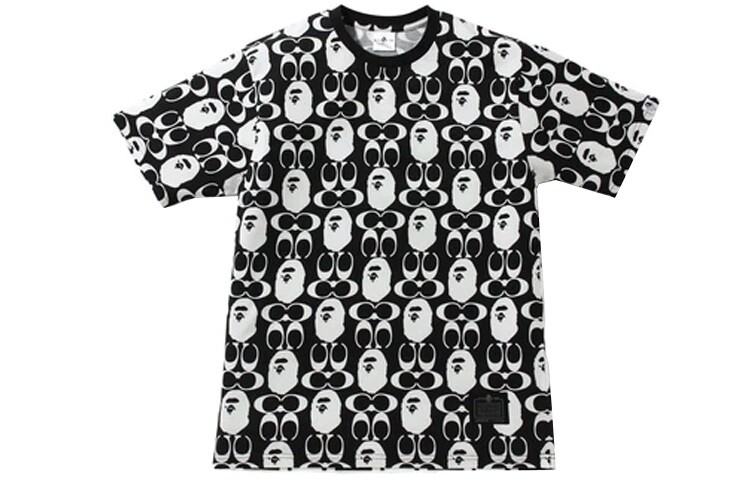 

Футболка Coach X Bape X Coach Collaboration для мужчин A Bathing Ape, черный