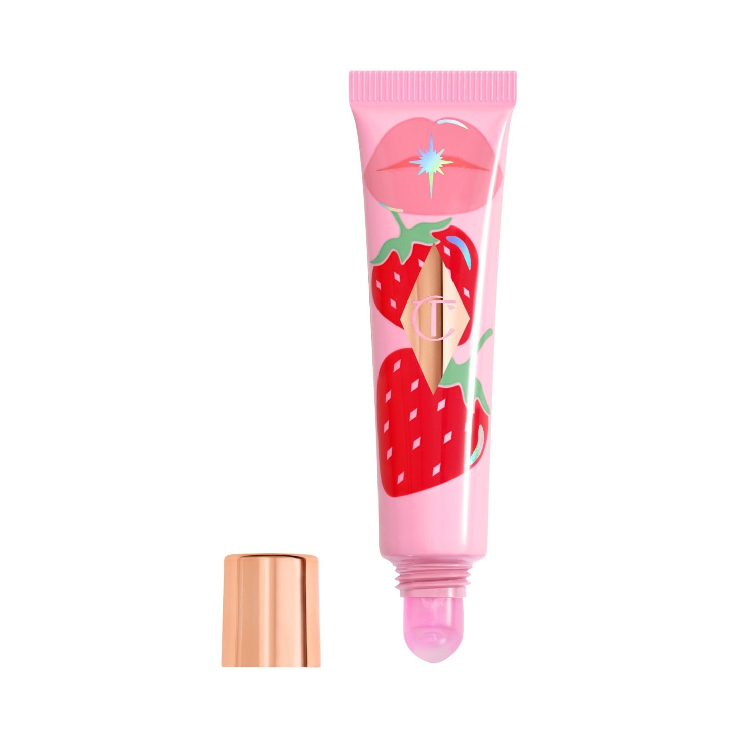 

Масло для губ unreal lips healthy glow nectar Charlotte Tilbury, strawberry vanilla, объем 14 мл