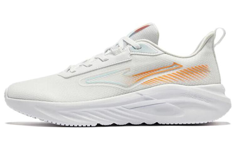 

Износостойкие низкие кроссовки для бега мужские бело-оранжевые Erke