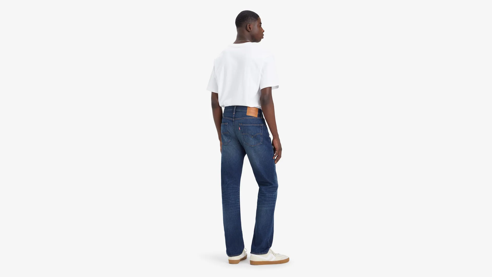 501 мужские джинсы оригинального кроя Levi's, цвет On The Borderline - Dark Wash — фото 3