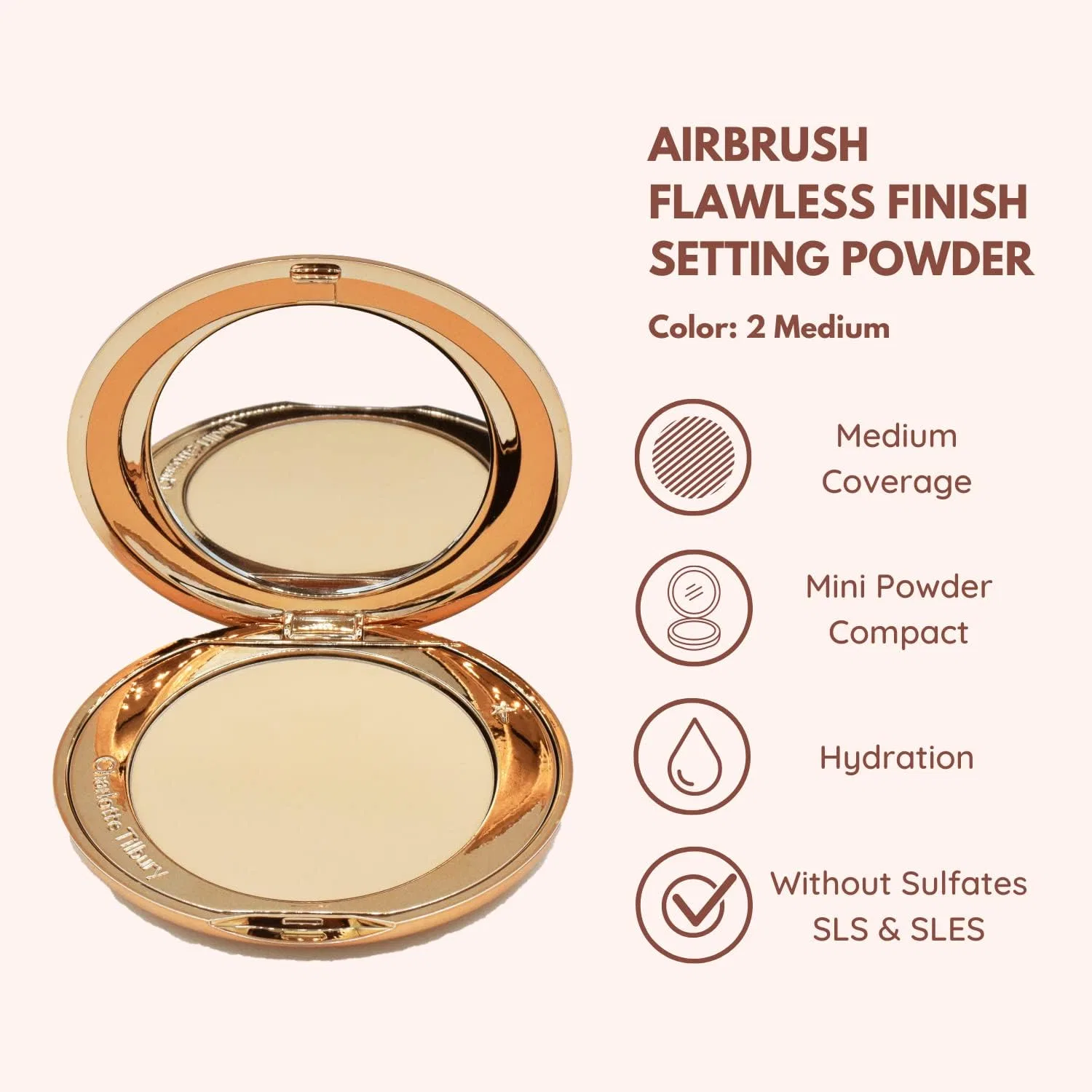 Пудра для лица Charlotte Tilbury Airbrush Flawless Finish Medium — фото 2