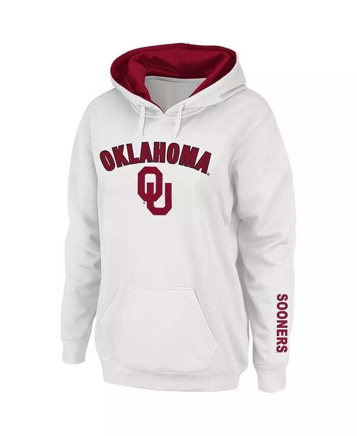 

Женская толстовка с капюшоном Oklahoma Sooners Arch and Logo 1 Colosseum, белый