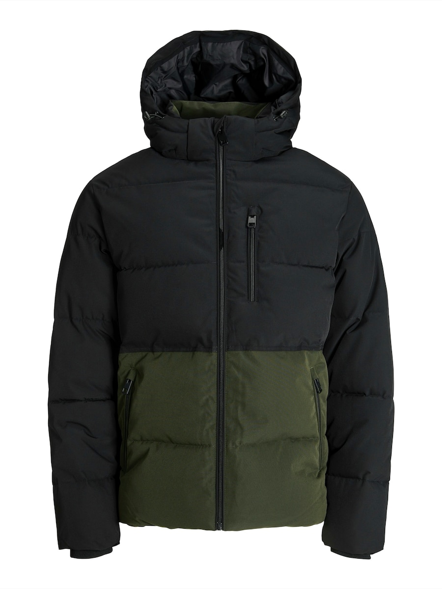

Зимняя куртка JACK & JONES EOWEN, оливковый/черный
