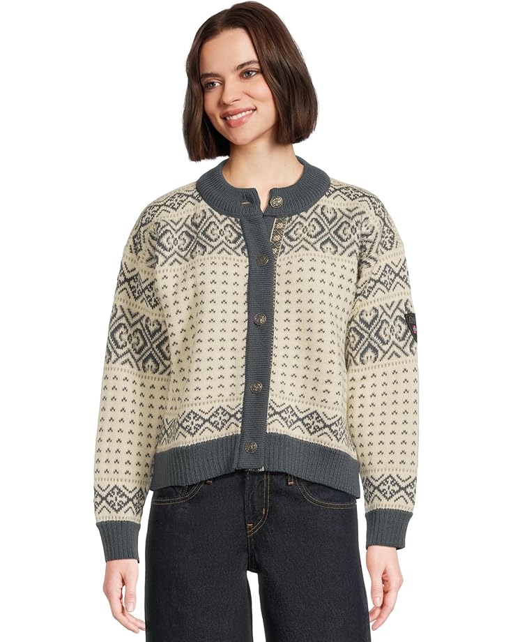 

Женский кардиган Dale of Norway Hannah, Offwhite/Steel/Lightcharcoal