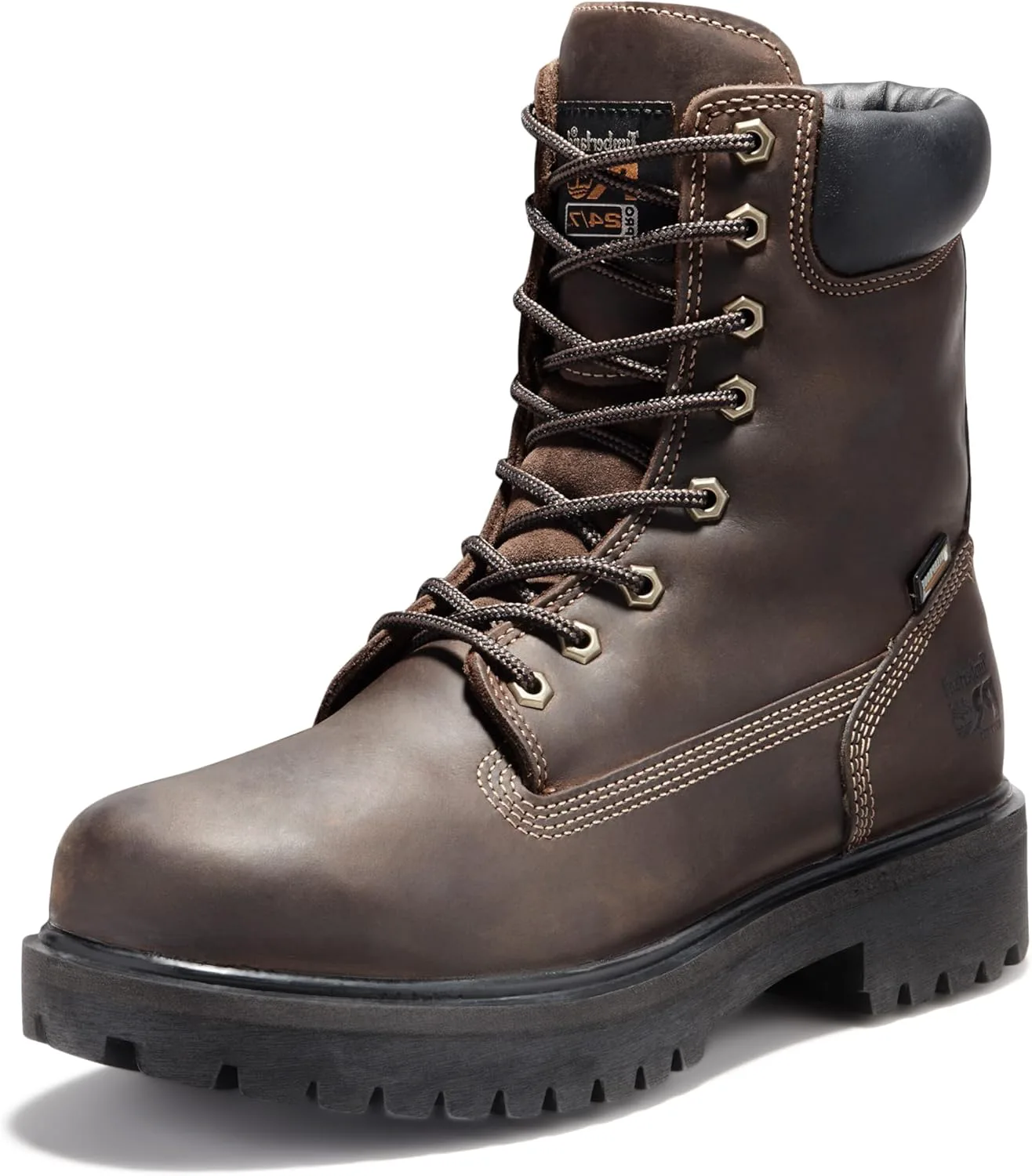 

Мужские рабочие ботинки Timberland PRO Direct Attach высотой 8 дюймов с мягким носком, утепленные и водонепроницаемые, коричневый