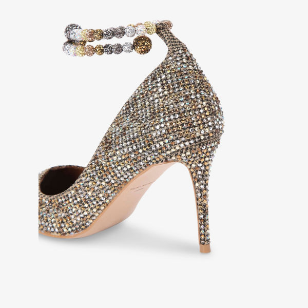 Туфли-лодочки Kurt Geiger London Belgravia на каблуке с узором, бежевый — фото 3