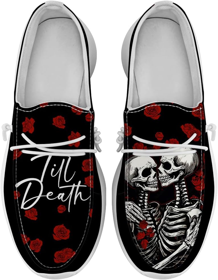 

Женские слипоны Quorax Skull для свадьбы, кроссовки розового цвета, подарки для пар