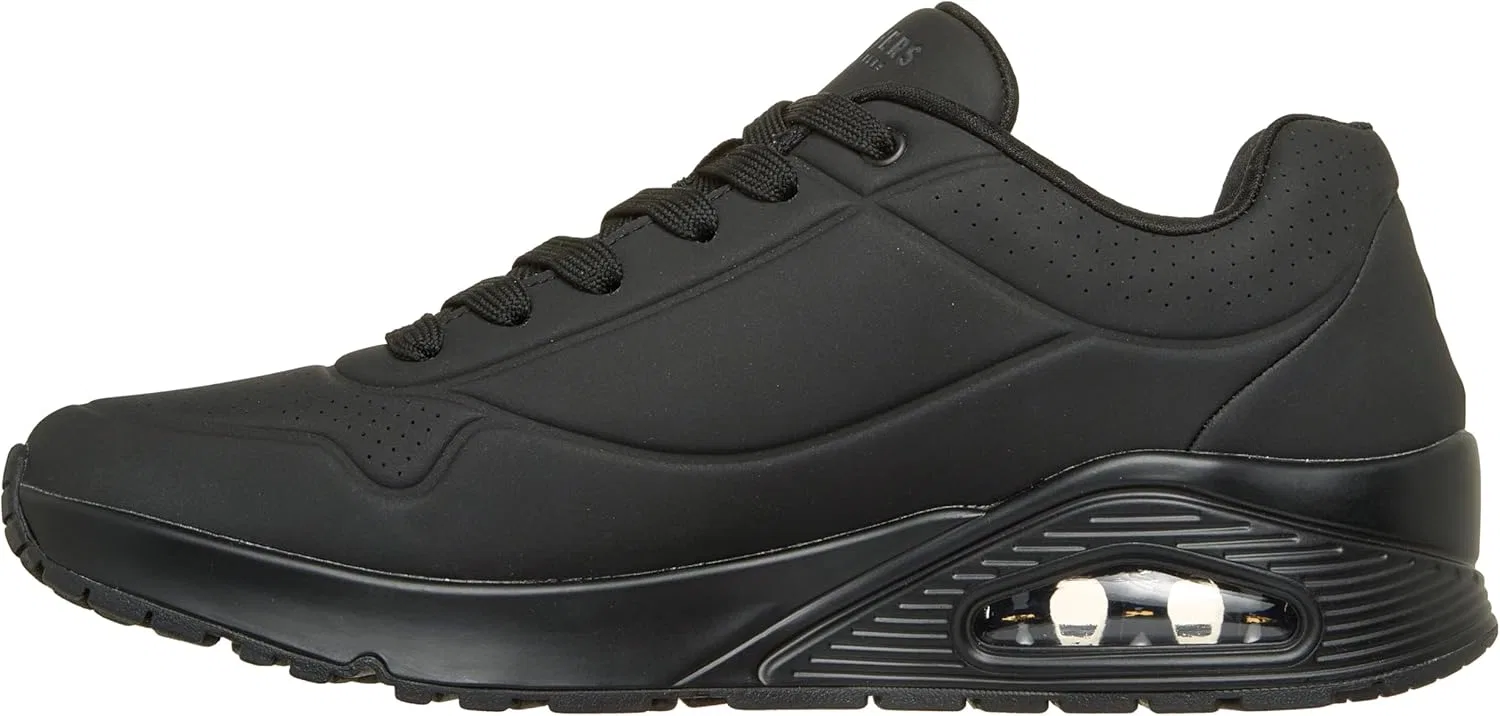 Кроссовки Skechers Herren UNO Stand On Air, Black Durabuck Black Trim