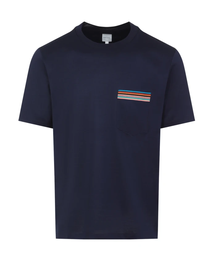 

Футболка, стильный дизайн, свободный крой. Paul Smith, синий