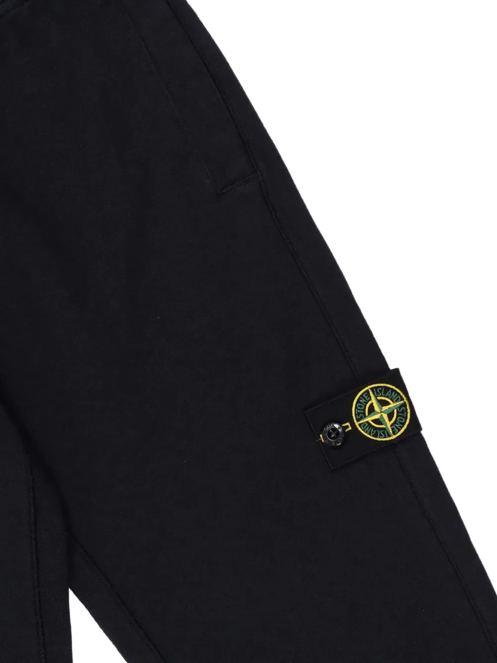 Спортивные штаны с нашивками Stone Island Junior, черный — фото 3