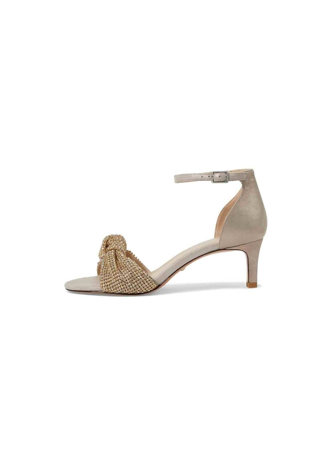 Женские блестящие туфли Shaira на каблуке, цвет тау PELLE MODA, Taupe — фото 3