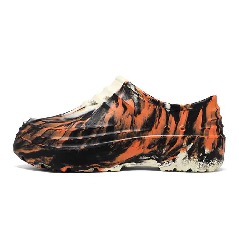 

LEXON Закрытые тапочки унисекс бежево-черно-оранжевые, цвет Beige Black Orange